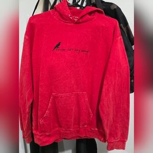 XoNina Nina Dobrev Limited Edition Red Velour Hoodie Small Rare